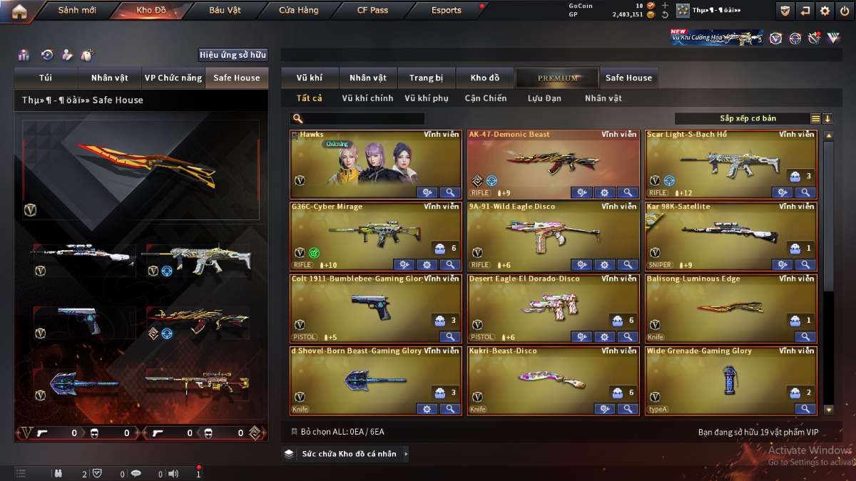 shop acc cf uy tin gia re